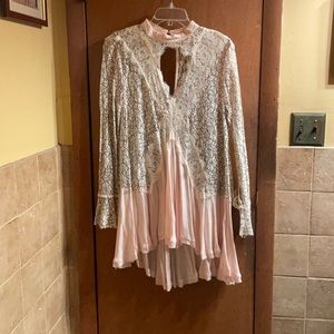 Free People Lace Tunic Sz 10